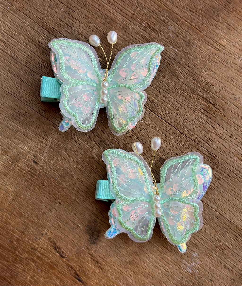 Butterfly clips (pair)