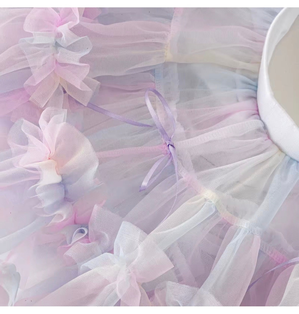 Rainbow Puff Tutu Skirt