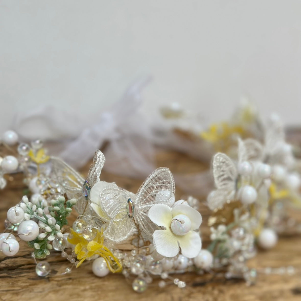 Primrose Butterfly flower crown