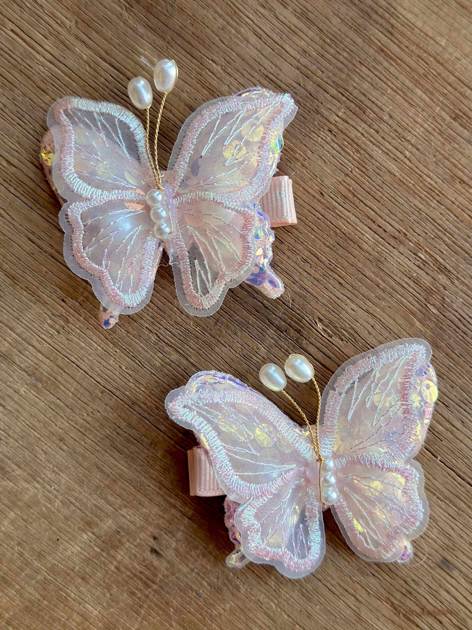 Butterfly clips (pair)