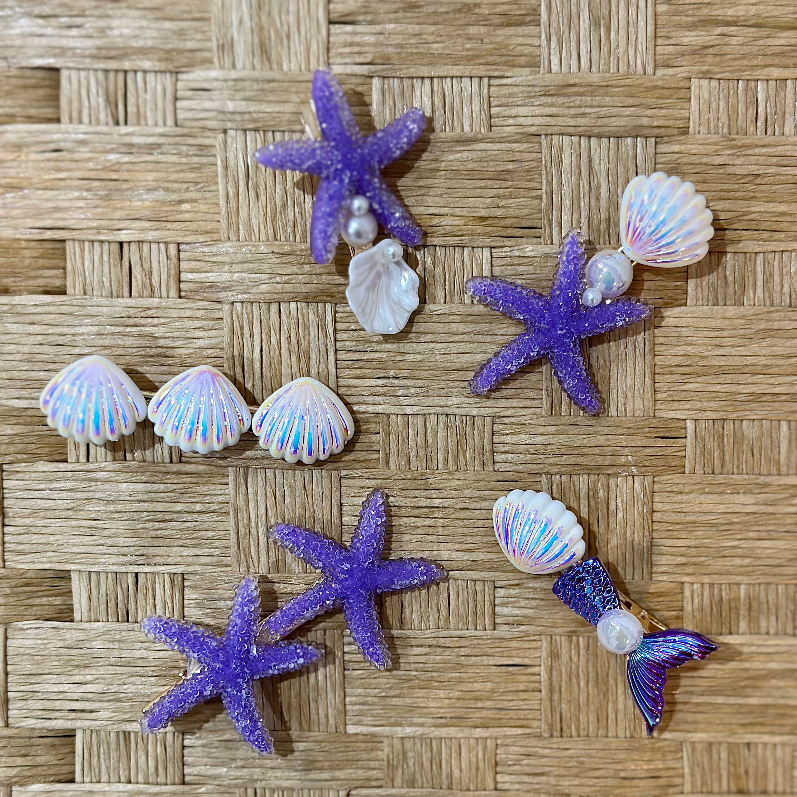 Under the Sea Mermaid Hair Clip Set