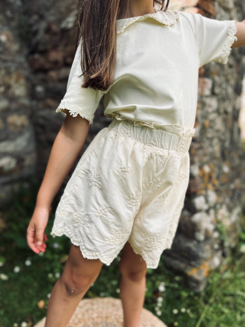 Broderie Scallop Shorts