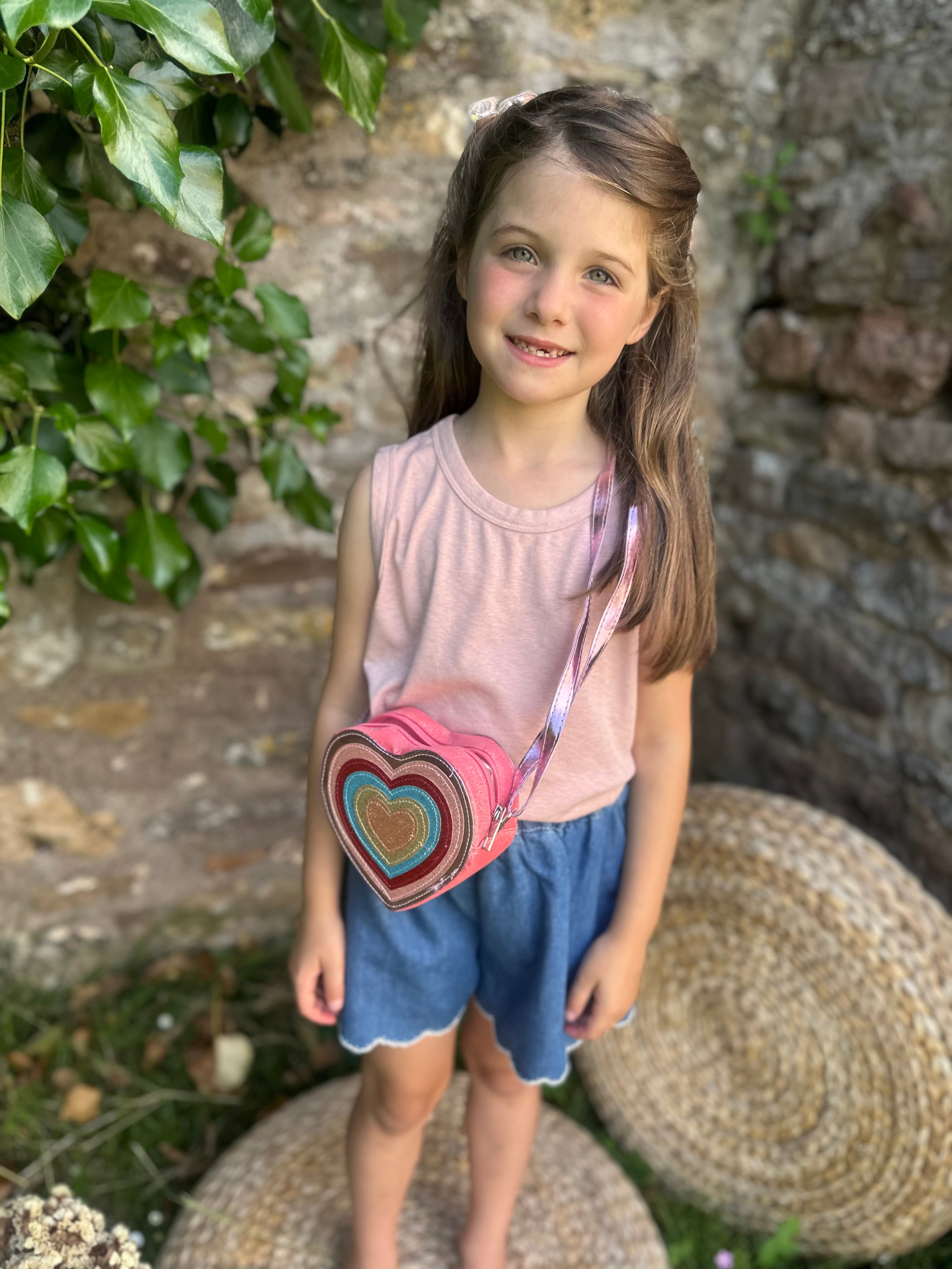 Heart Glitter Bag