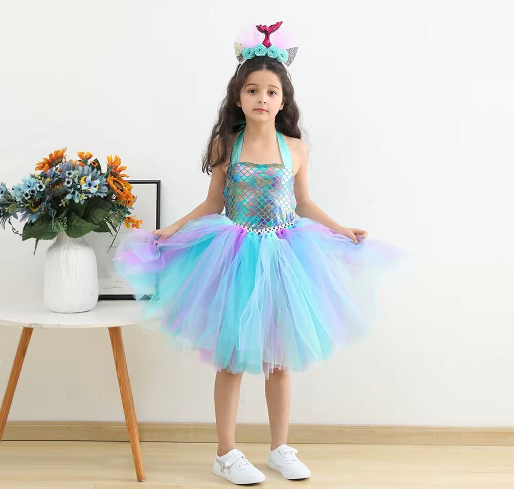 Mermaid Tutu Dress (and headband)