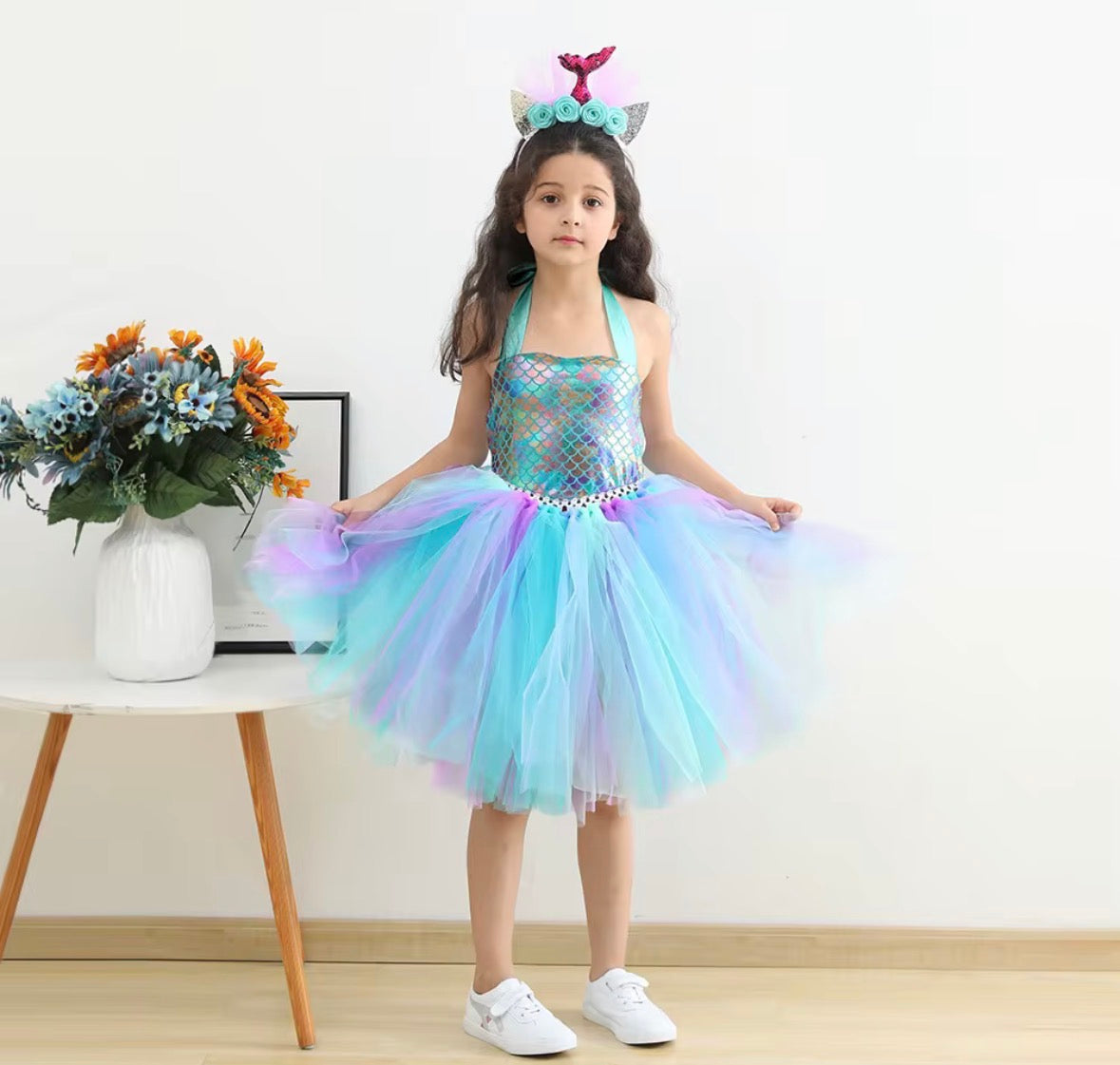 Mermaid Tutu Dress (and headband)