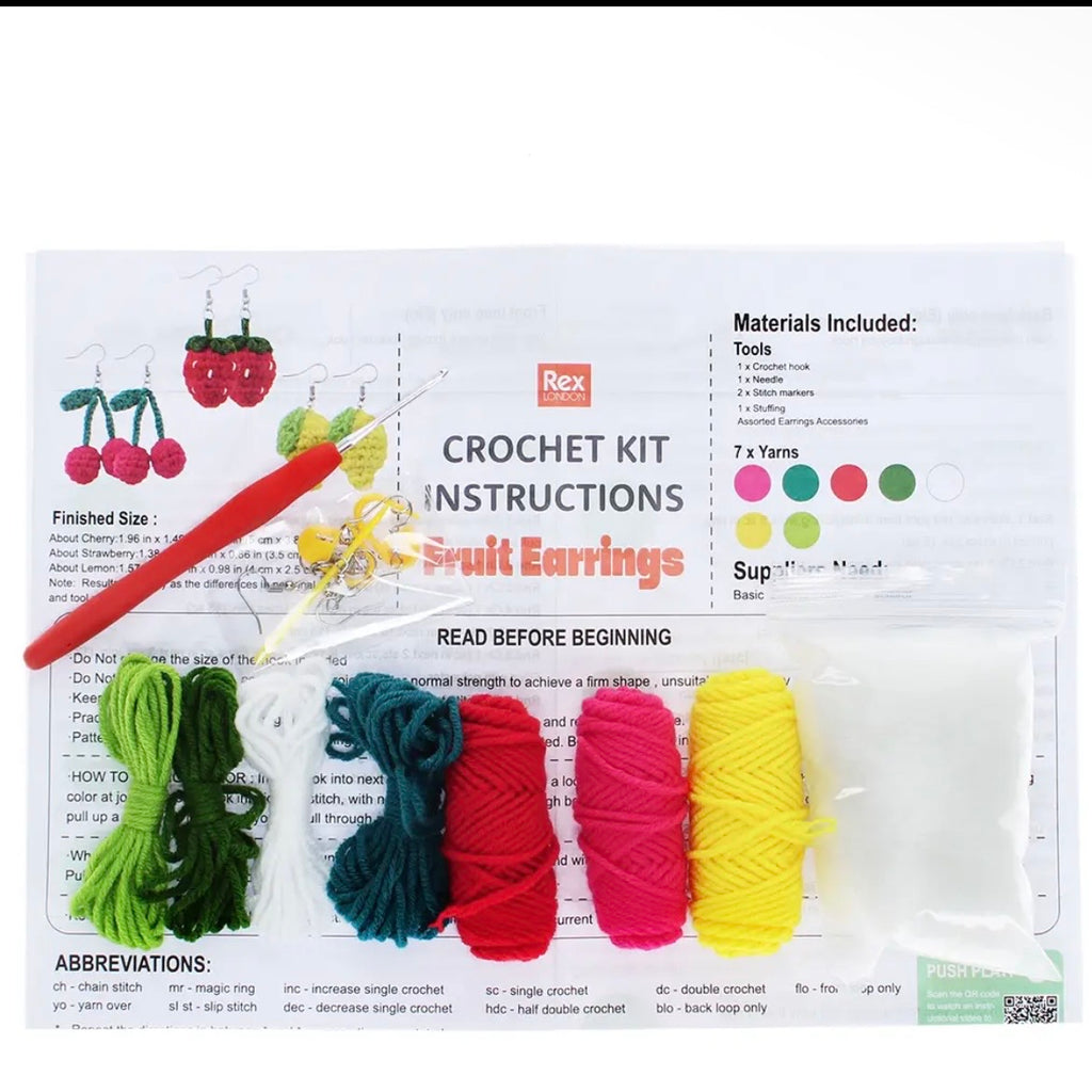 Crochet Earrings FRUIT